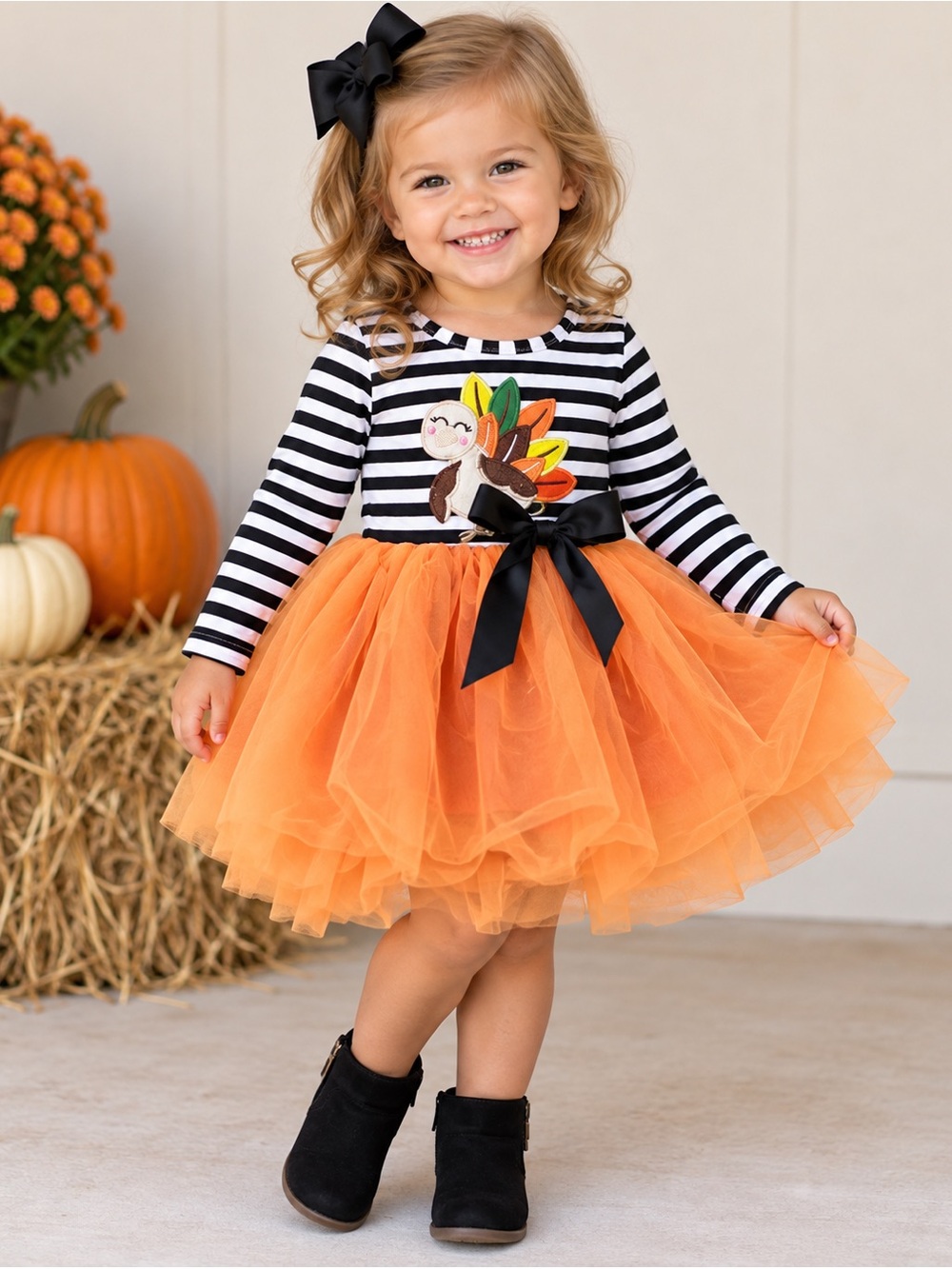 Girl’s 2T  Thanksgiving Turkey Tutu Dress